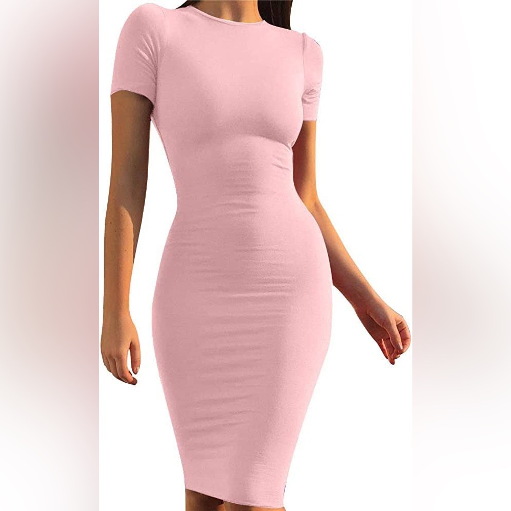 Pink Bodycon Dress - Picture 8 of 8